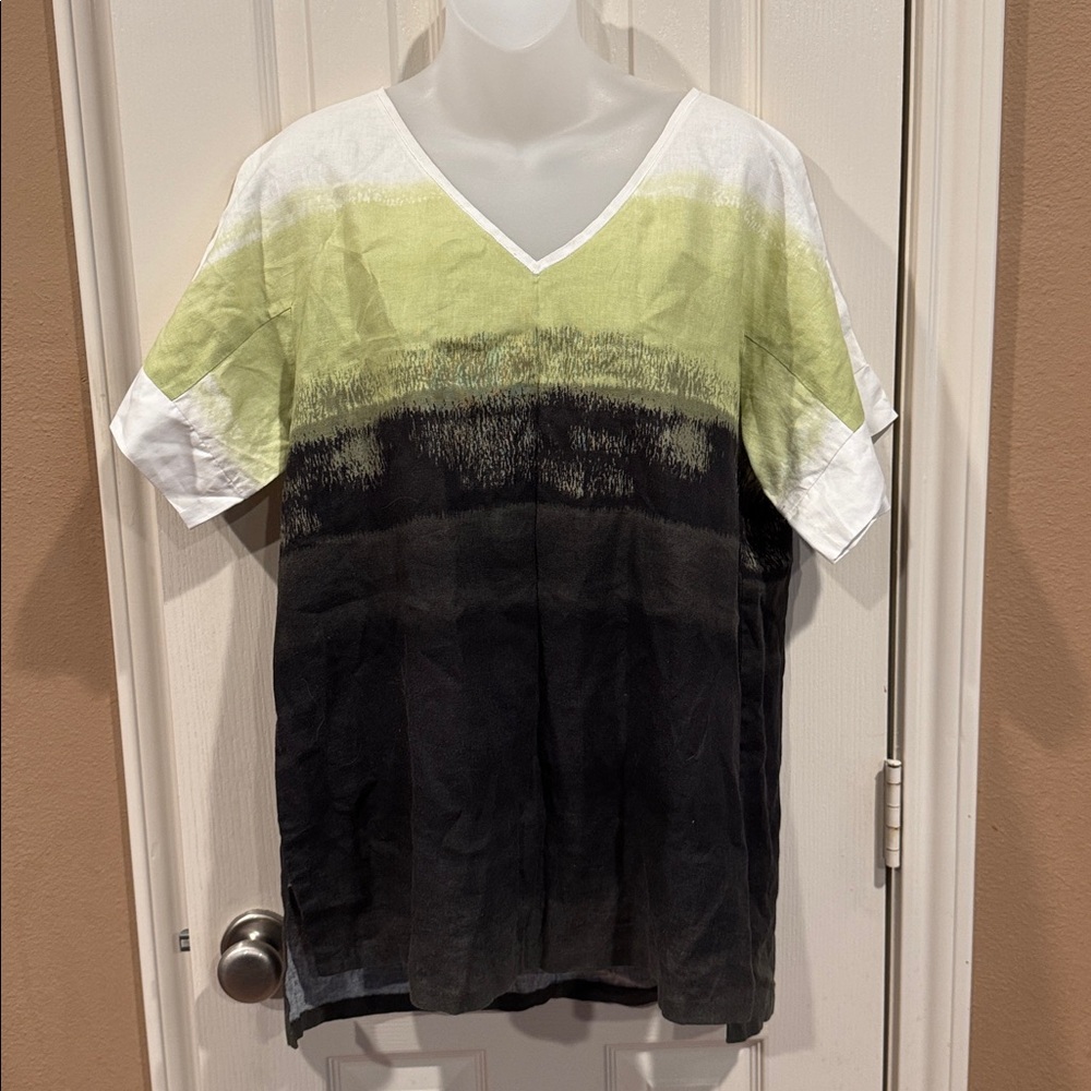 Lafayette 148 Linen Blend Blouse. Sz Medium